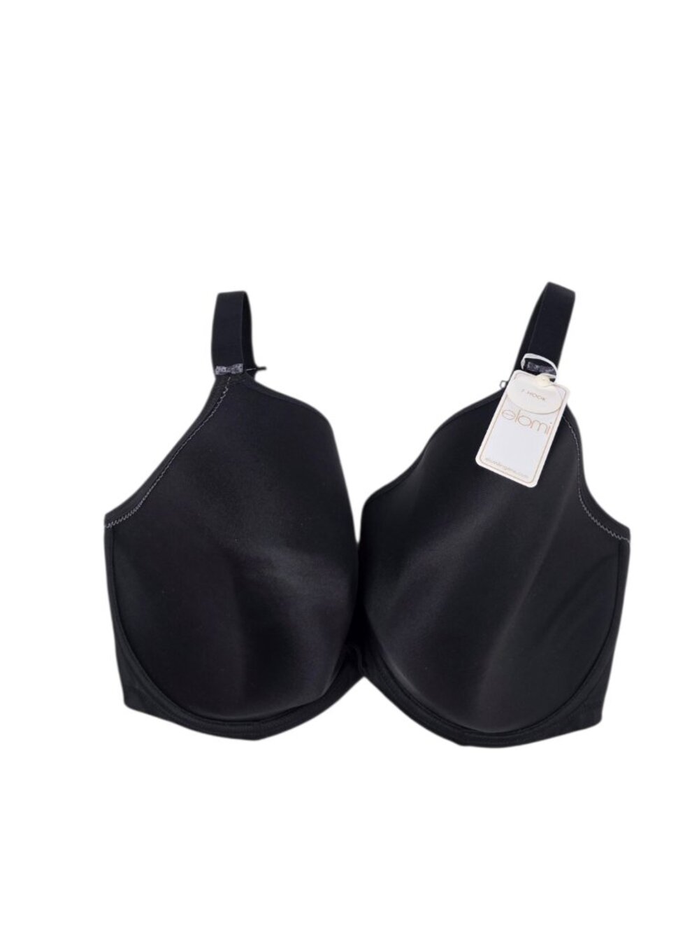 Elomi Bijou Molded Cup Bra, Black, Full Cup, Large Bust, Underwired, Size 36K
